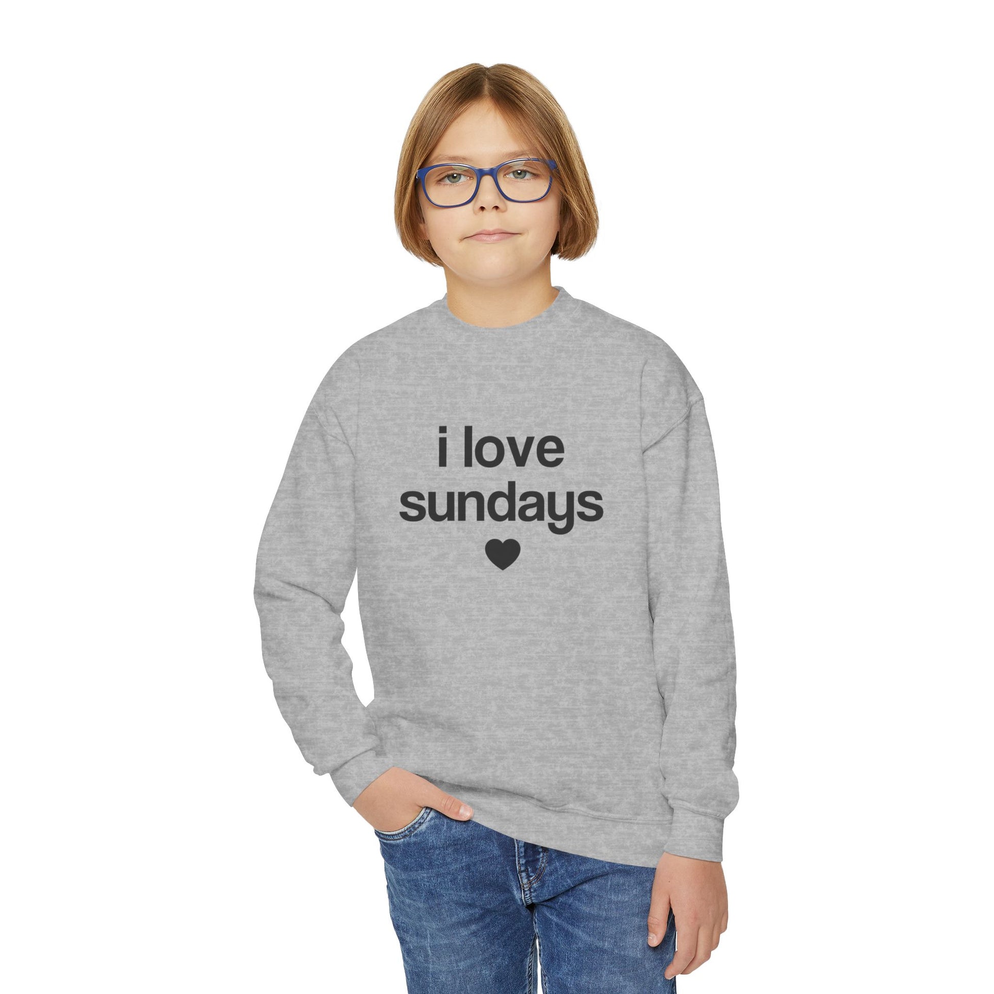 i love sundays sweatshirt - kids