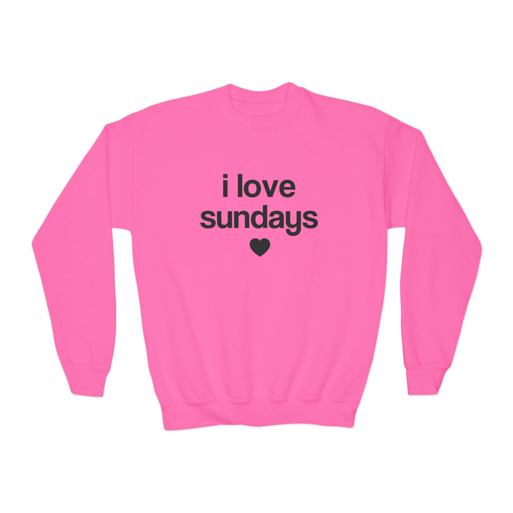 i love sundays sweatshirt - kids