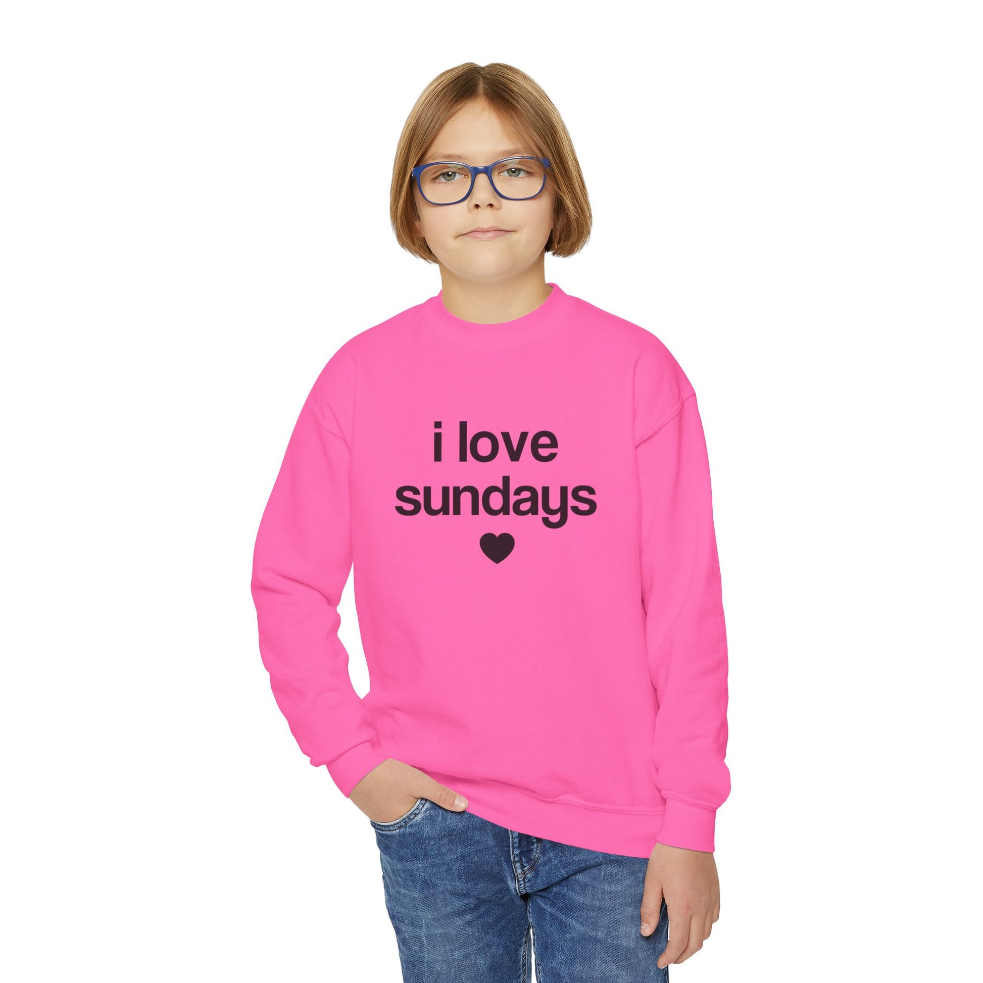 i love sundays sweatshirt - kids