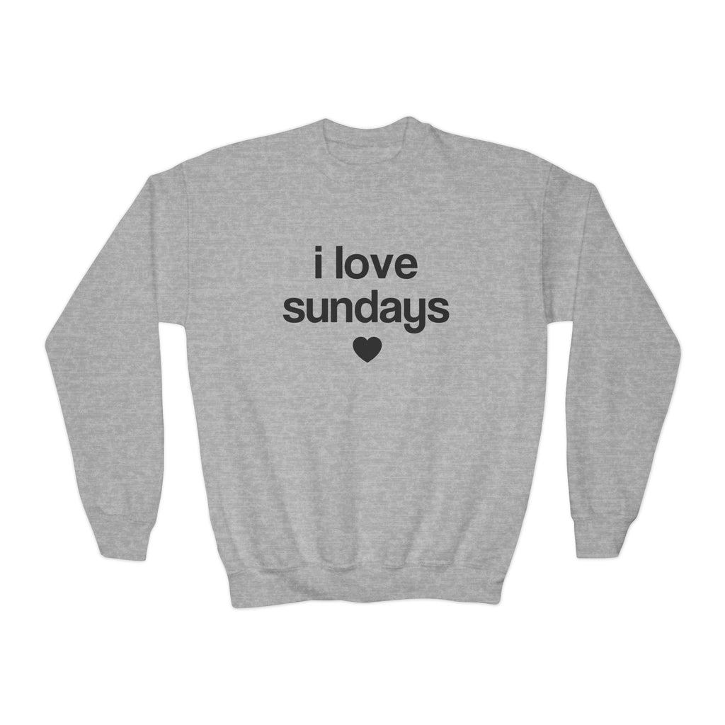i love sundays sweatshirt - kids