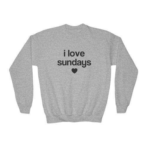 i love sundays sweatshirt - kids