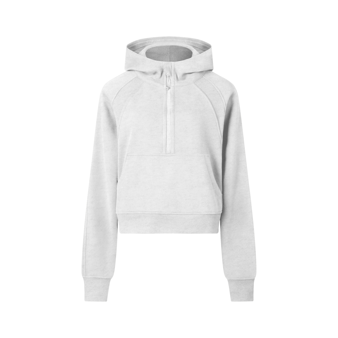 I love sundays - Cropped Half-Zip Hoodie